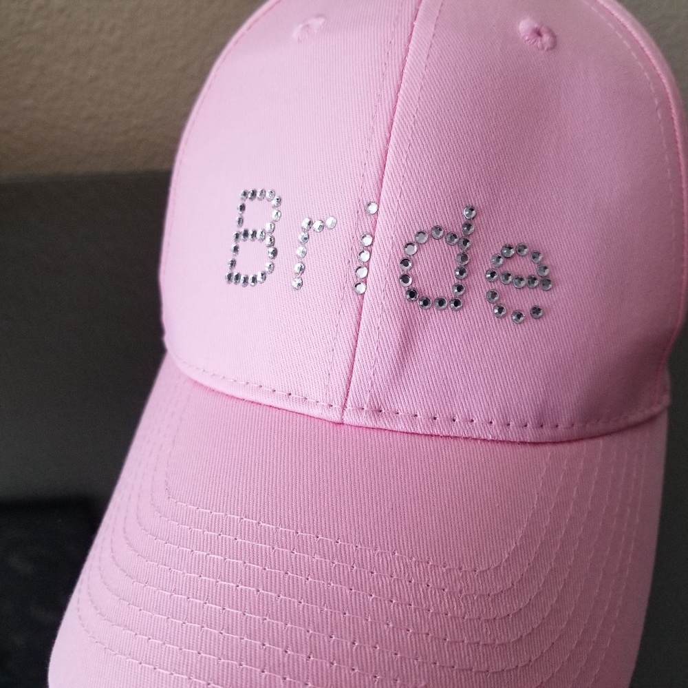 💞Blushing Bride ball cap with sparkling letters